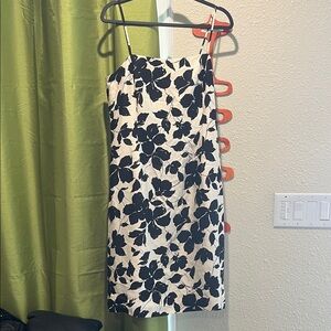 Ann Taylor Black & White Floral Dress